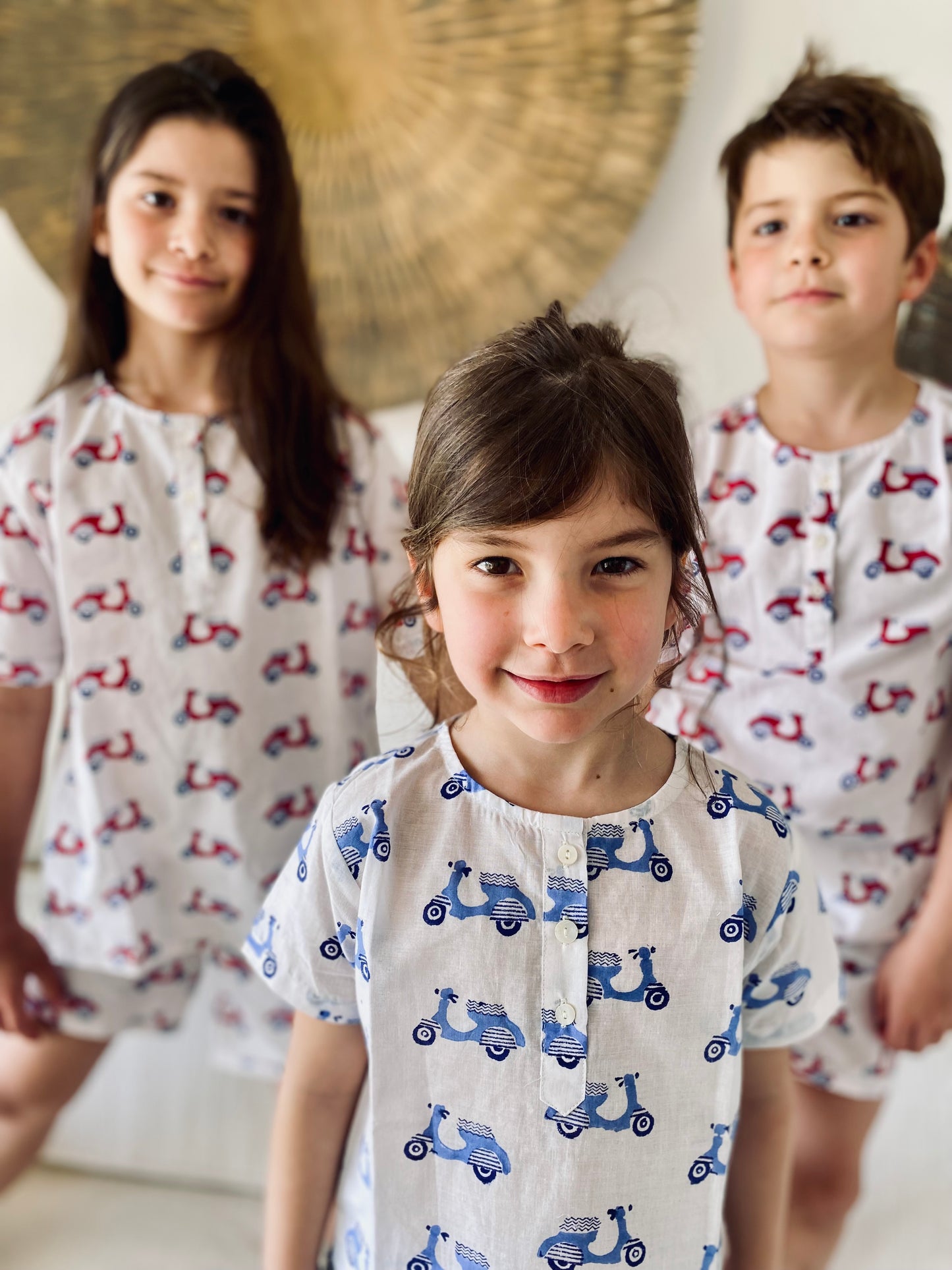 D. Kids Pajamas - Blue Scooters
